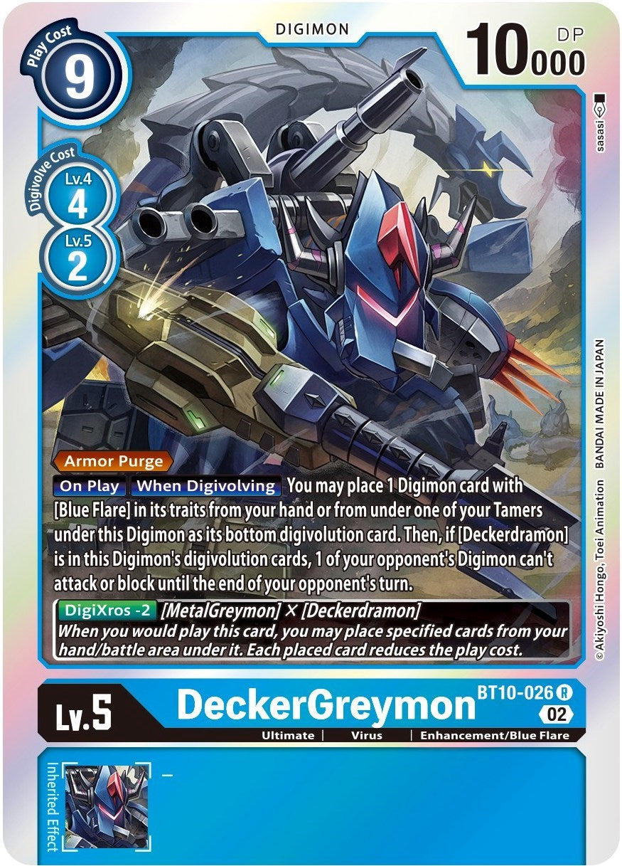 DeckerGreymon [BT10-026] [Xros Encounter] | Play N Trade Winnipeg