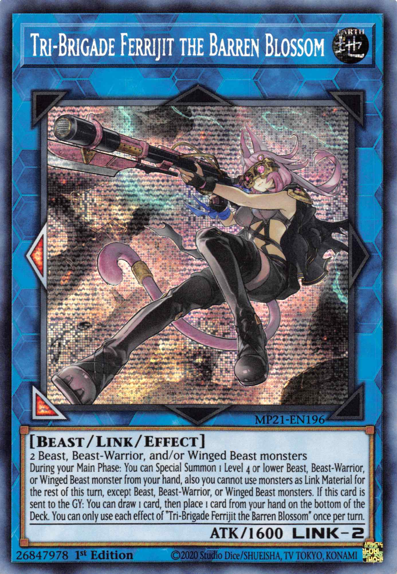 Tri-Brigade Ferrijit the Barren Blossom [MP21-EN196] Prismatic Secret Rare | Play N Trade Winnipeg