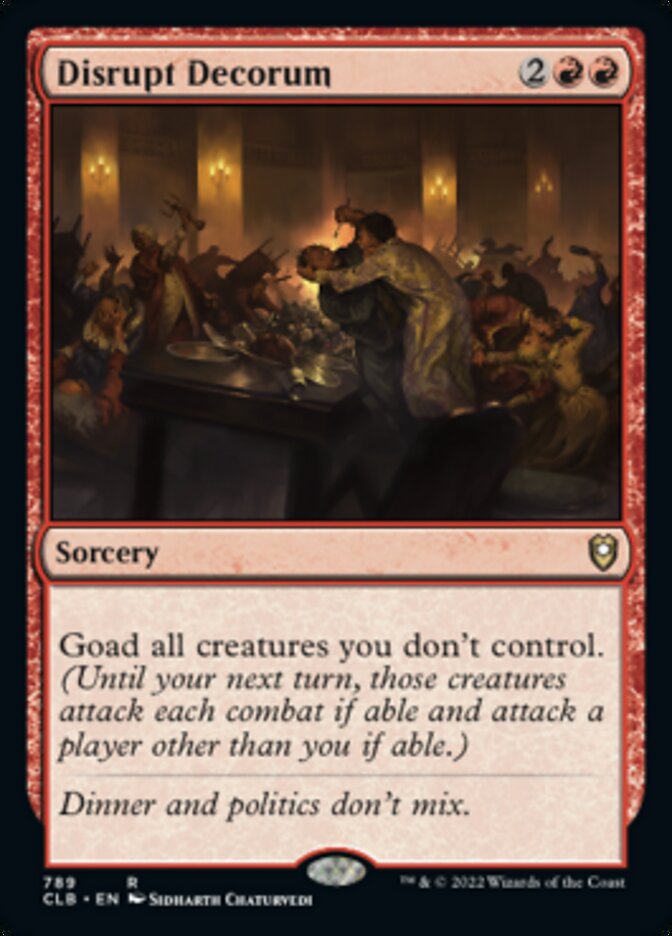 Disrupt Decorum [Commander Legends: Battle for Baldur's Gate] | Play N Trade Winnipeg