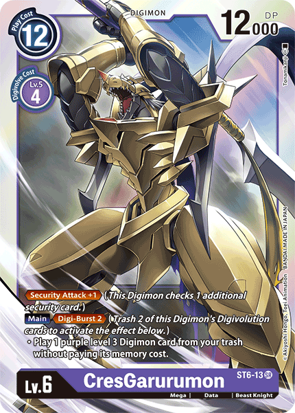 CresGarurumon [ST6-13] [Starter Deck: Venomous Violet] | Play N Trade Winnipeg