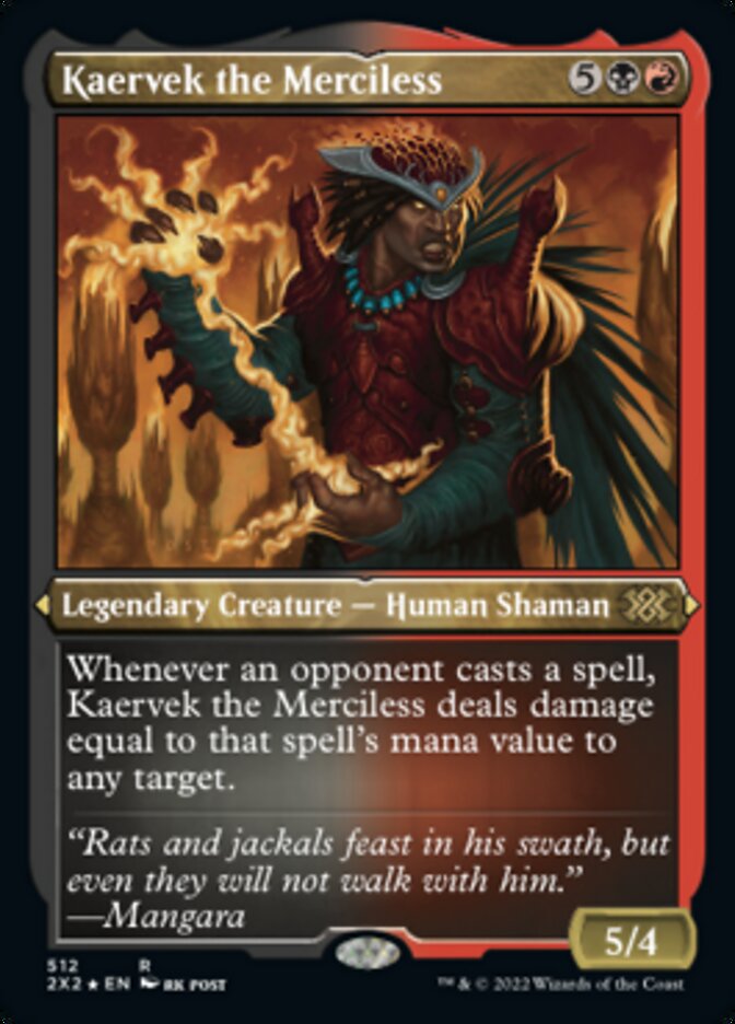 Kaervek the Merciless (Foil Etched) [Double Masters 2022] | Play N Trade Winnipeg