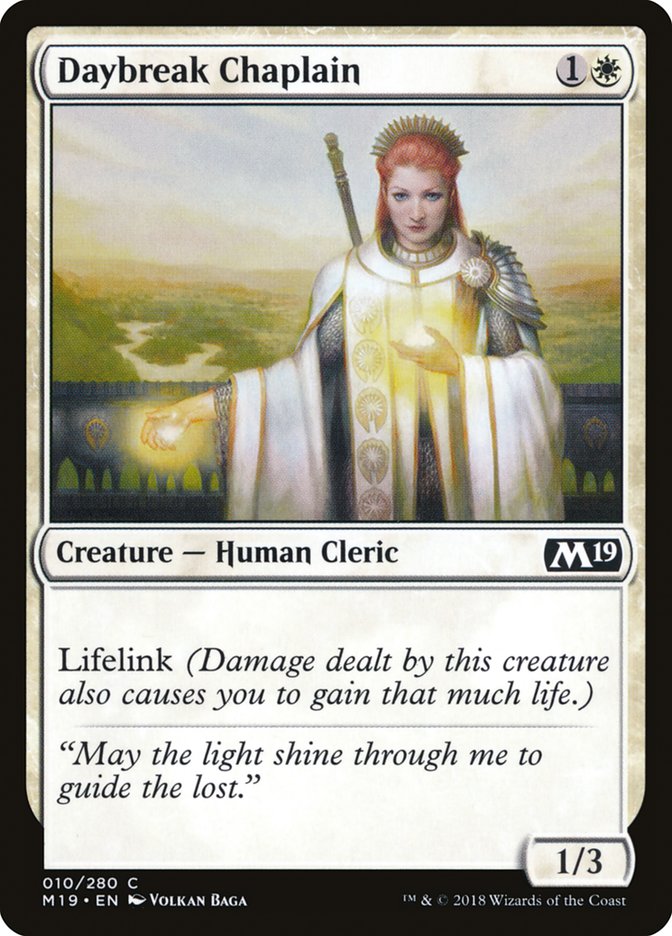 Daybreak Chaplain [Core Set 2019] | Play N Trade Winnipeg