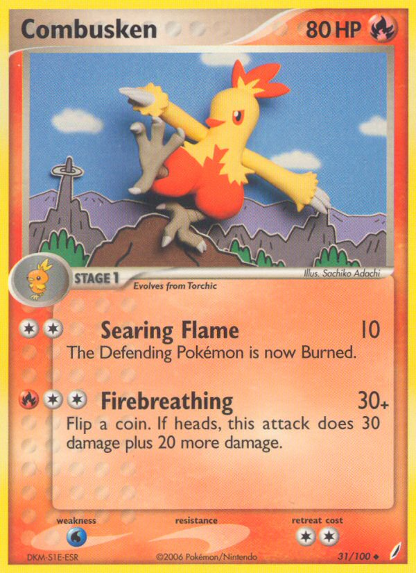 Combusken (31/100) [EX: Crystal Guardians] | Play N Trade Winnipeg