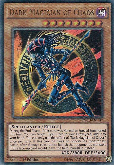 Dark Magician of Chaos [YGLD-ENC02] Ultra Rare | Play N Trade Winnipeg