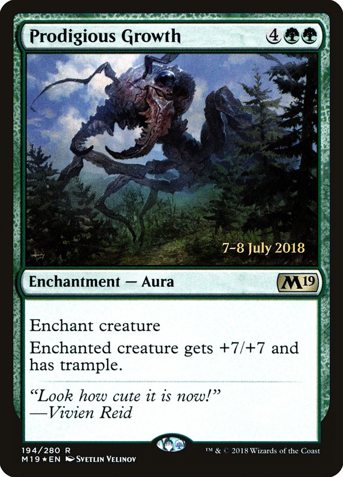 Prodigious Growth  [Core Set 2019 Prerelease Promos] | Play N Trade Winnipeg