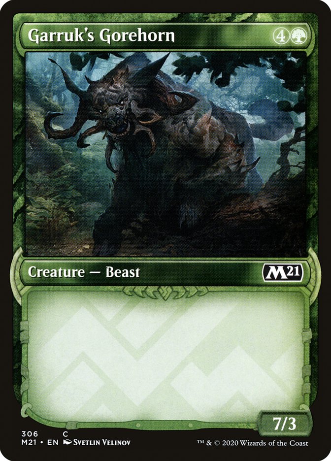 Garruk's Gorehorn (Showcase) [Core Set 2021] | Play N Trade Winnipeg