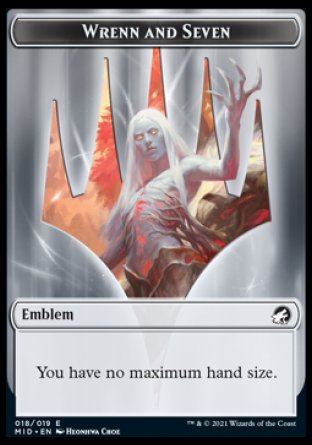 Wrenn and Seven Emblem [Innistrad: Midnight Hunt Tokens] | Play N Trade Winnipeg