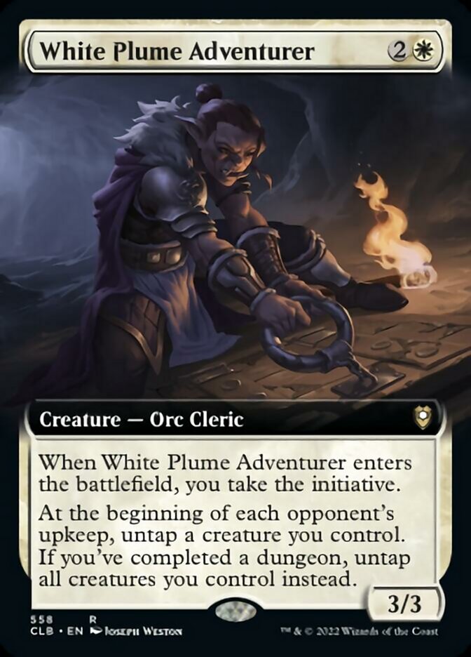 White Plume Adventurer (Extended Art) [Commander Legends: Battle for Baldur's Gate] | Play N Trade Winnipeg