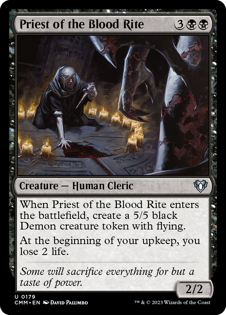 Priest of the Blood Rite [Commander Masters] | Play N Trade Winnipeg