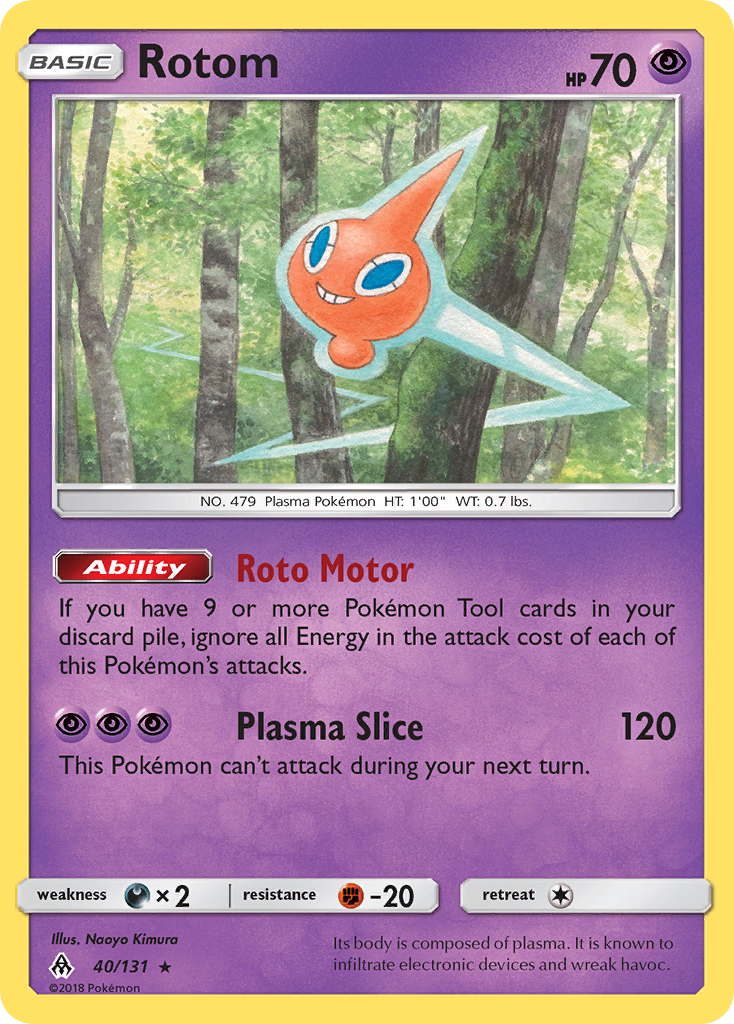 Rotom (40/131) [Sun & Moon: Forbidden Light] | Play N Trade Winnipeg