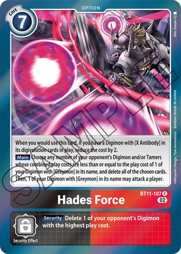 Hades Force [BT11-107] [Dimensional Phase] | Play N Trade Winnipeg