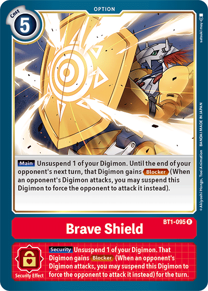 Brave Shield [BT1-095] [Release Special Booster Ver.1.5] | Play N Trade Winnipeg