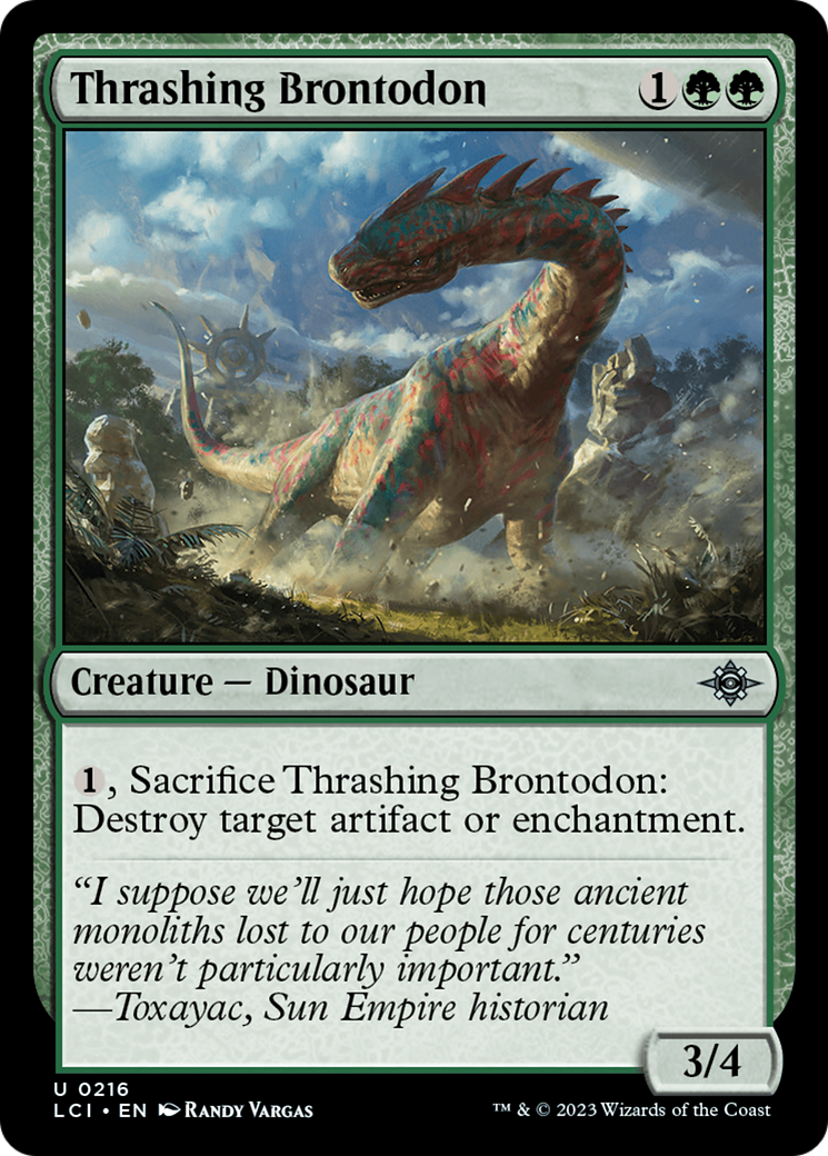 Thrashing Brontodon [The Lost Caverns of Ixalan] | Play N Trade Winnipeg