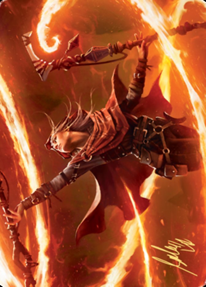 Magmatic Channeler Art Card (Gold-Stamped Signature) [Zendikar Rising Art Series] | Play N Trade Winnipeg