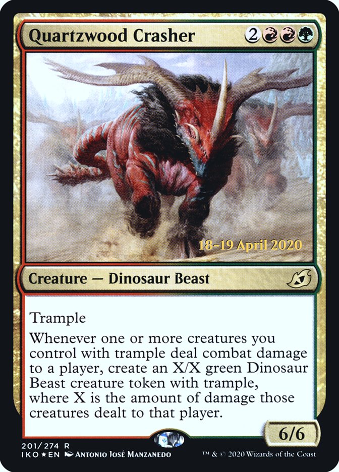 Quartzwood Crasher  [Ikoria: Lair of Behemoths Prerelease Promos] | Play N Trade Winnipeg