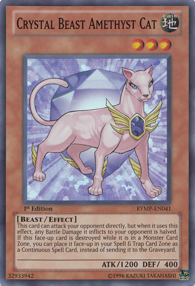 Crystal Beast Amethyst Cat [RYMP-EN041] Super Rare | Play N Trade Winnipeg