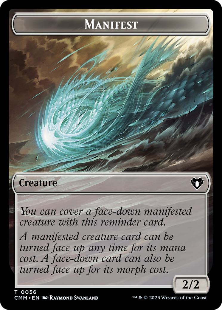 Manifest // Eldrazi Scion Double-Sided Token [Commander Masters Tokens] | Play N Trade Winnipeg