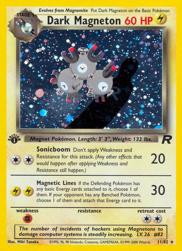 Dark Magneton (11/82) [Team Rocket 1st Edition] | Play N Trade Winnipeg