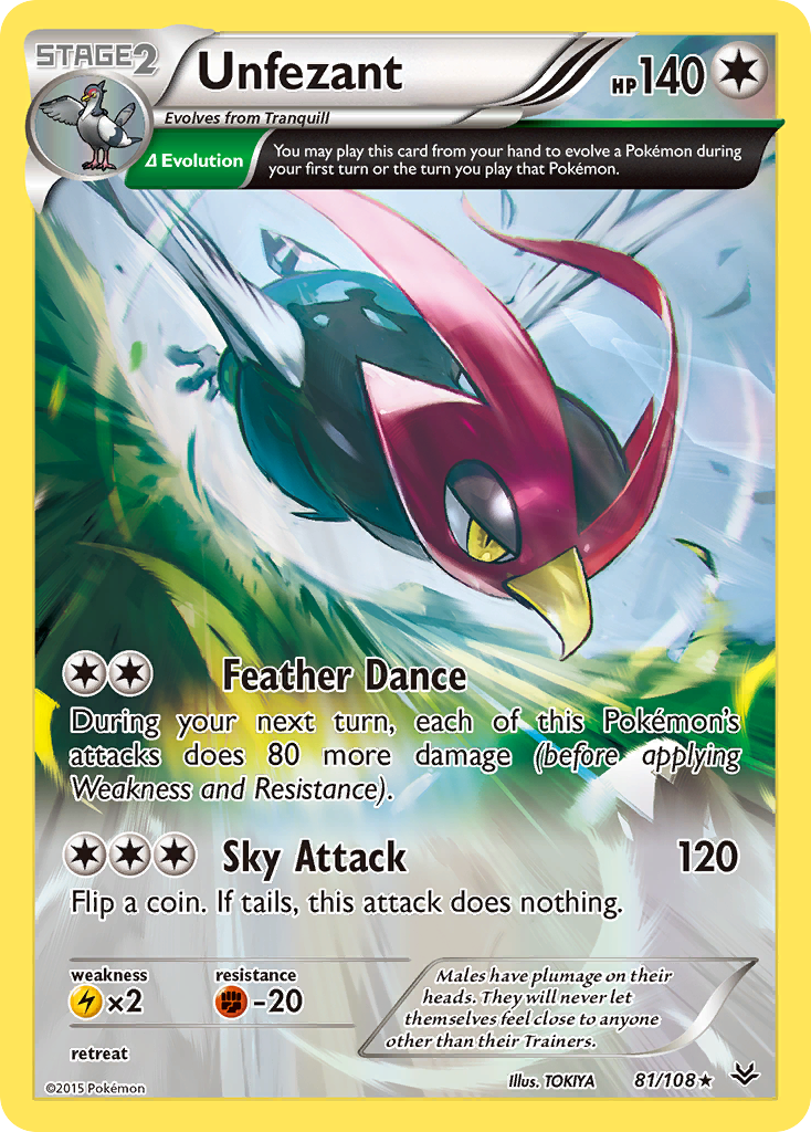 Unfezant (81/108) [XY: Roaring Skies] | Play N Trade Winnipeg