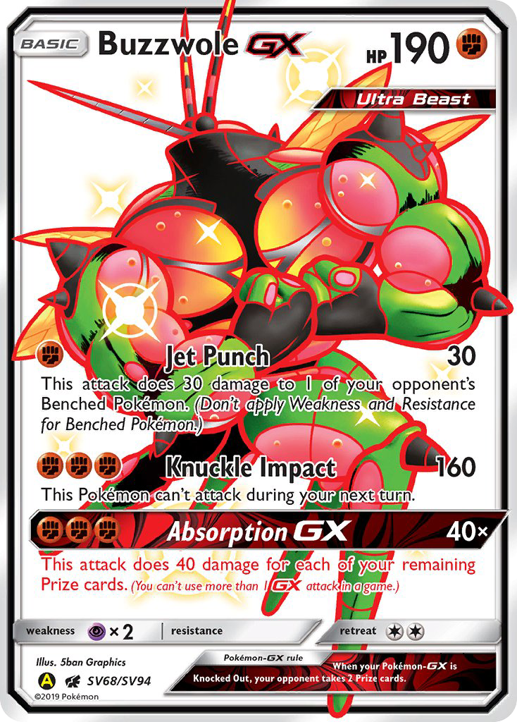 Buzzwole GX (SV68/SV94) [Sun & Moon: Hidden Fates - Shiny Vault] | Play N Trade Winnipeg