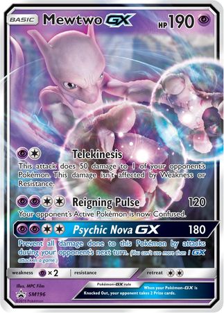 Mewtwo GX (SM196) (Jumbo Card) [Sun & Moon: Black Star Promos] | Play N Trade Winnipeg