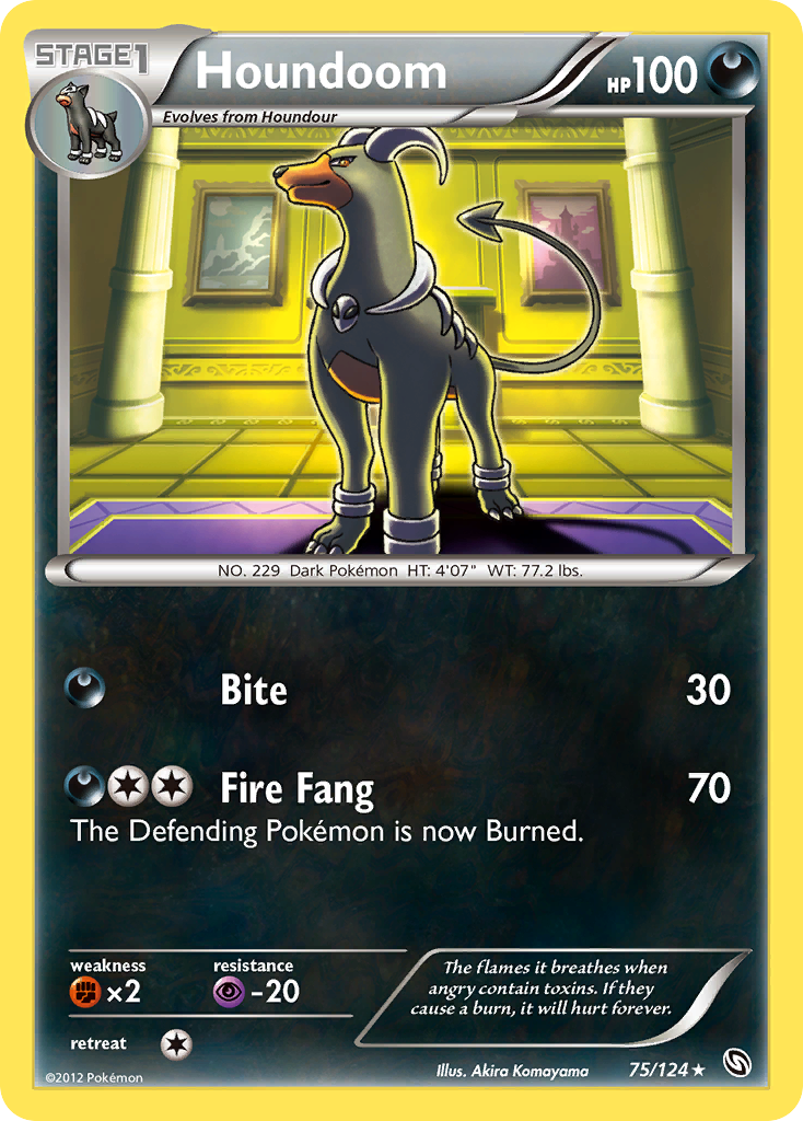 Houndoom (75/124) [Black & White: Dragons Exalted] | Play N Trade Winnipeg