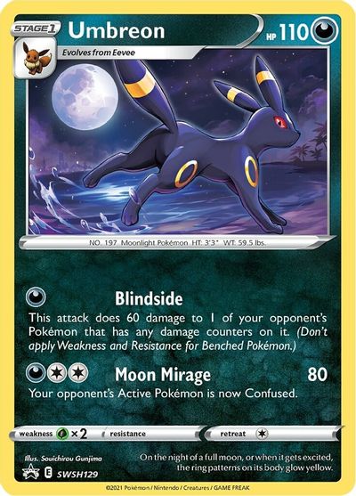 Umbreon (SWSH129) [Sword & Shield: Black Star Promos] | Play N Trade Winnipeg