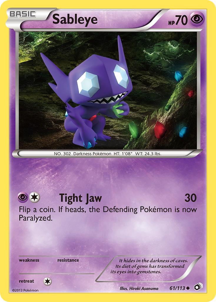 Sableye (61/113) [Black & White: Legendary Treasures] | Play N Trade Winnipeg