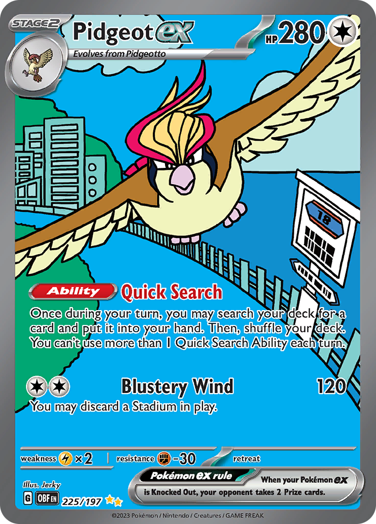 Pidgeot ex (225/197) [Scarlet & Violet: Obsidian Flames] | Play N Trade Winnipeg