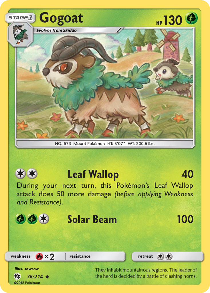 Gogoat (36/214) [Sun & Moon: Lost Thunder] | Play N Trade Winnipeg