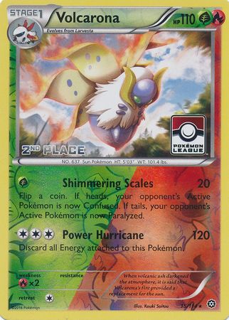 Volcarona (15/114) (League Promo 2nd Place) [XY: Steam Siege] | Play N Trade Winnipeg