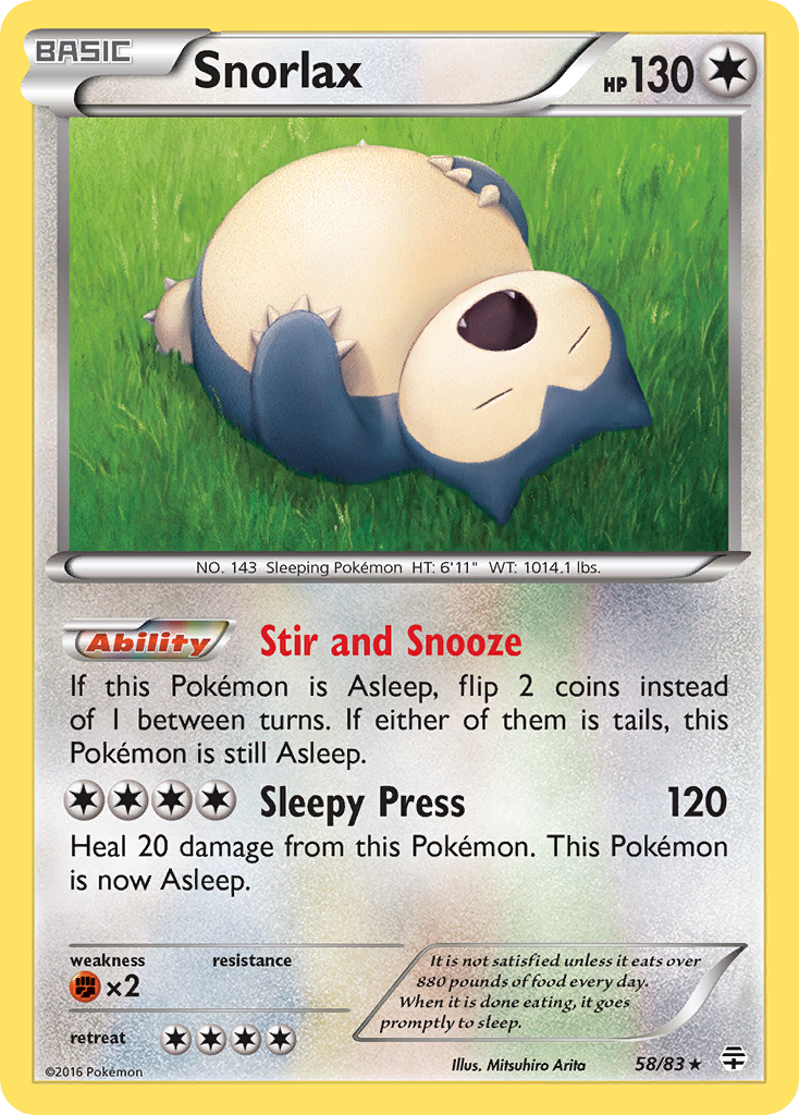 Snorlax (58/83) [XY: Generations] | Play N Trade Winnipeg