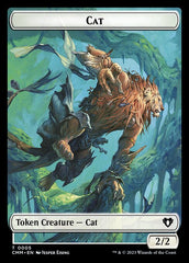 Spirit (0010) // Cat (0005) Double-Sided Token [Commander Masters Tokens] | Play N Trade Winnipeg