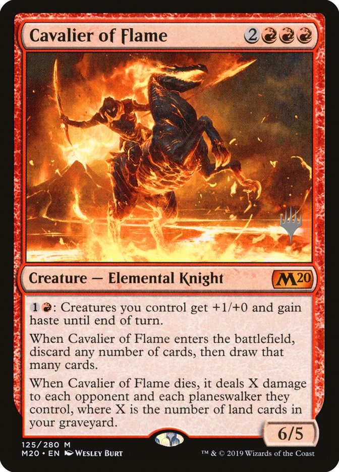 Cavalier of Flame (Promo Pack) [Core Set 2020 Promos] | Play N Trade Winnipeg