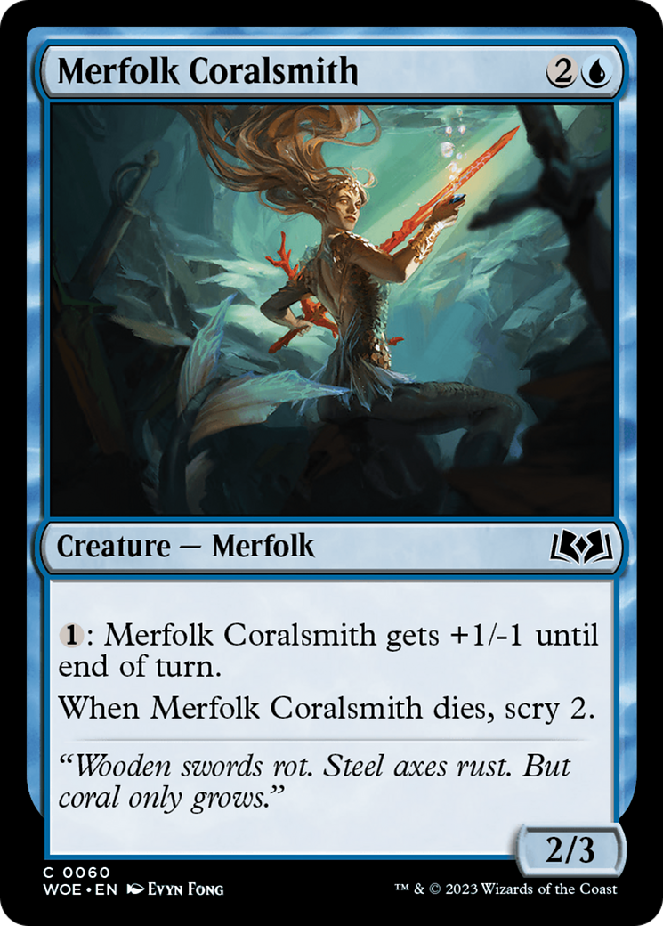 Merfolk Coralsmith [Wilds of Eldraine] | Play N Trade Winnipeg