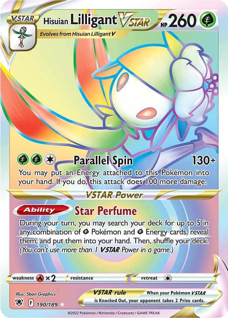 Hisuian Lilligant VSTAR (190/189) [Sword & Shield: Astral Radiance] | Play N Trade Winnipeg