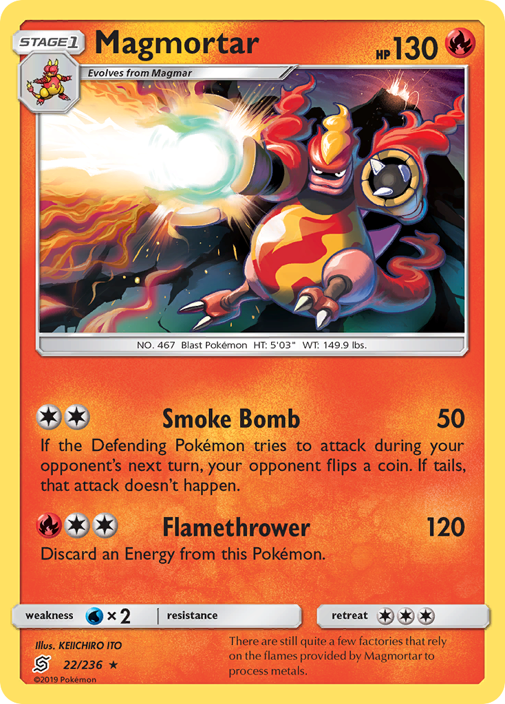 Magmortar (22/236) [Sun & Moon: Unified Minds] | Play N Trade Winnipeg