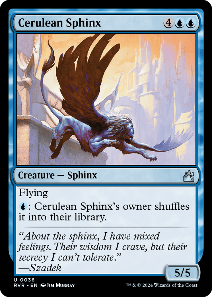 Cerulean Sphinx [Ravnica Remastered] | Play N Trade Winnipeg