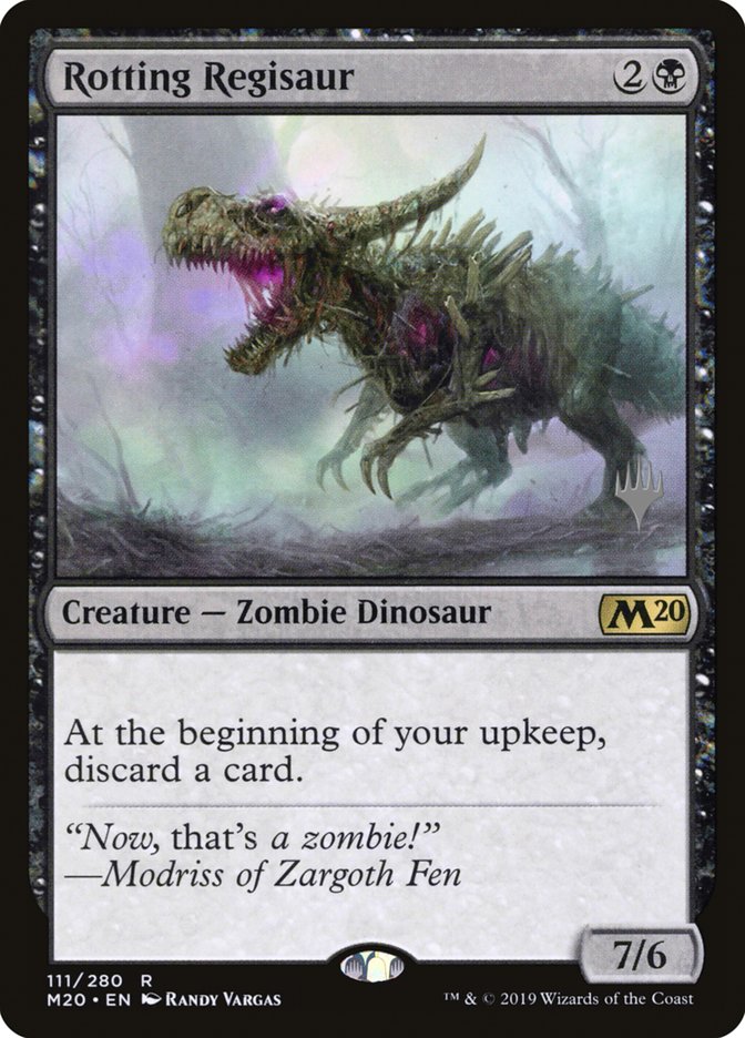 Rotting Regisaur (Promo Pack) [Core Set 2020 Promos] | Play N Trade Winnipeg