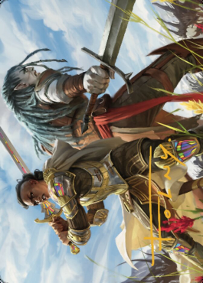 Join Forces Art Card (Gold-Stamped Signature) [Dominaria United Art Series] | Play N Trade Winnipeg