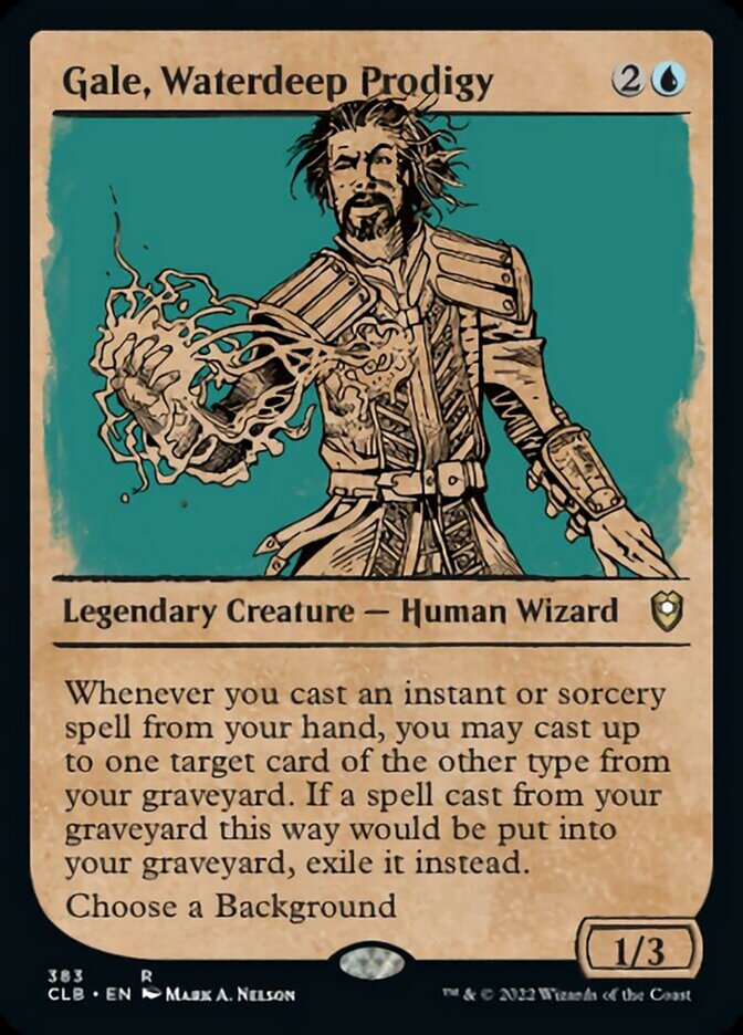 Gale, Waterdeep Prodigy (Showcase) [Commander Legends: Battle for Baldur's Gate] | Play N Trade Winnipeg