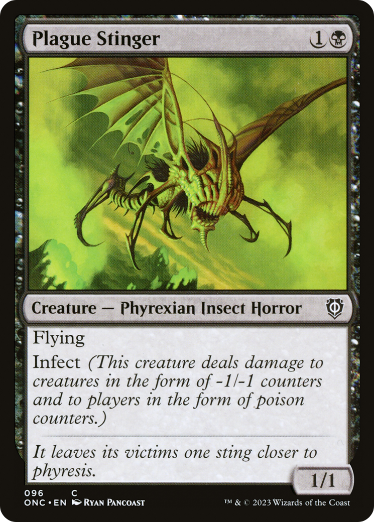 Plague Stinger [Phyrexia: All Will Be One Commander] | Play N Trade Winnipeg