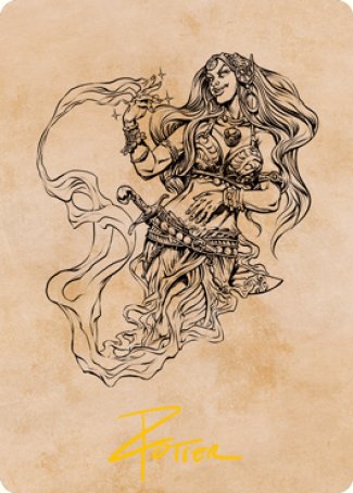 Djinni Windseer (Showcase) Art Card (Gold-Stamped Signature) [Dungeons & Dragons: Adventures in the Forgotten Realms Art Series] | Play N Trade Winnipeg