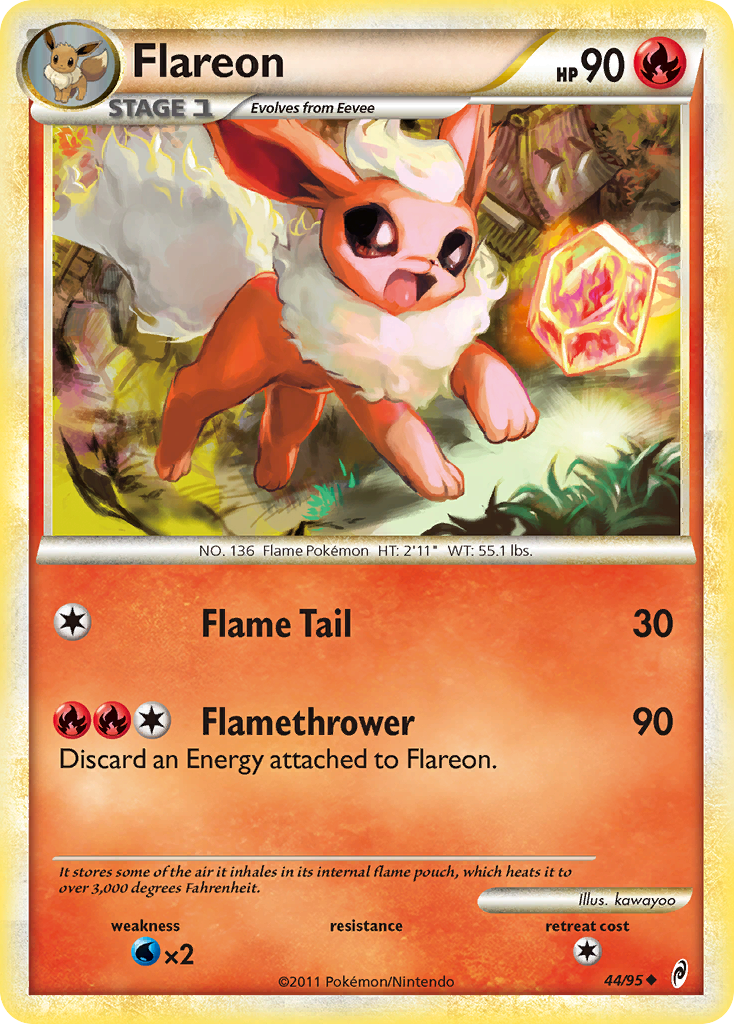 Flareon (44/95) [HeartGold & SoulSilver: Call of Legends] | Play N Trade Winnipeg