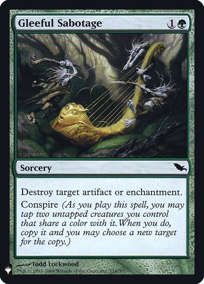 Gleeful Sabotage [Mystery Booster] | Play N Trade Winnipeg