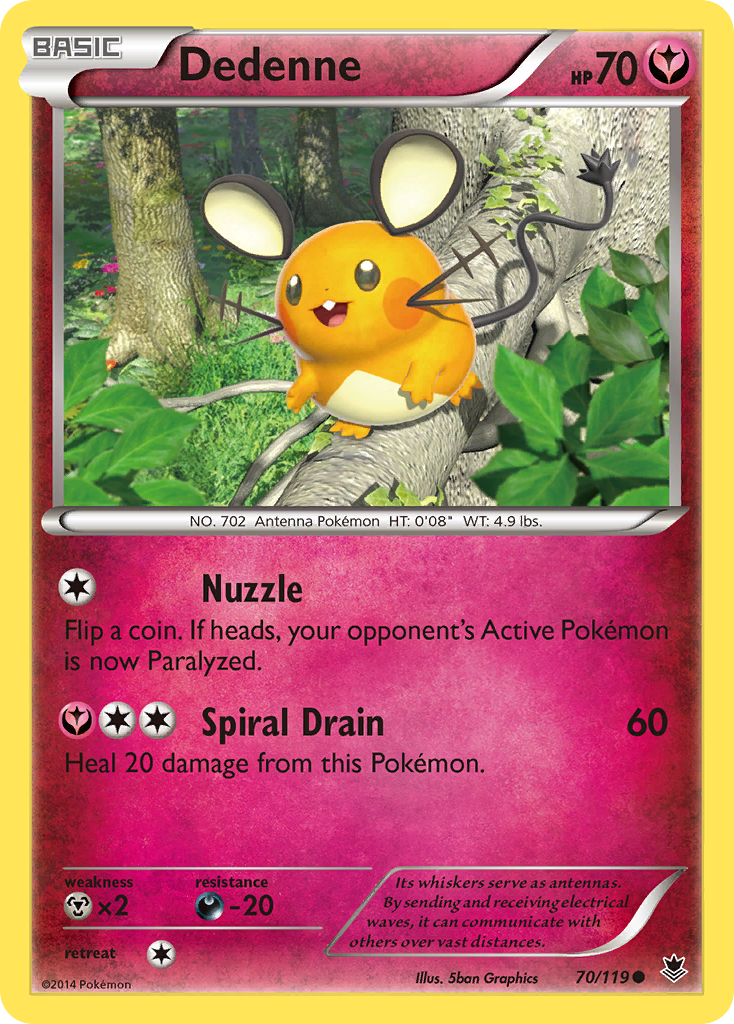 Dedenne (70/119) [XY: Phantom Forces] | Play N Trade Winnipeg