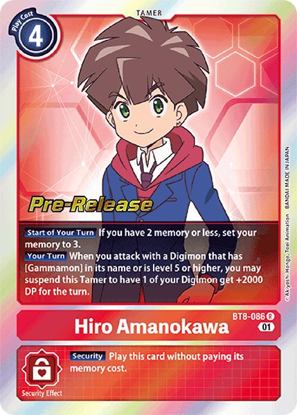 Hiro Amanokawa [BT8-086] [New Awakening Pre-Release Cards] | Play N Trade Winnipeg