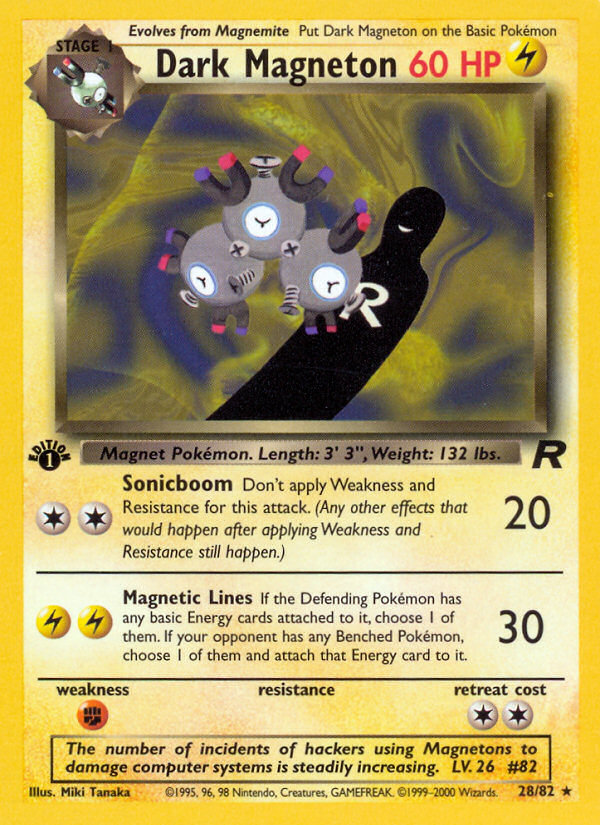 Dark Magneton (28/82) [Team Rocket 1st Edition] | Play N Trade Winnipeg