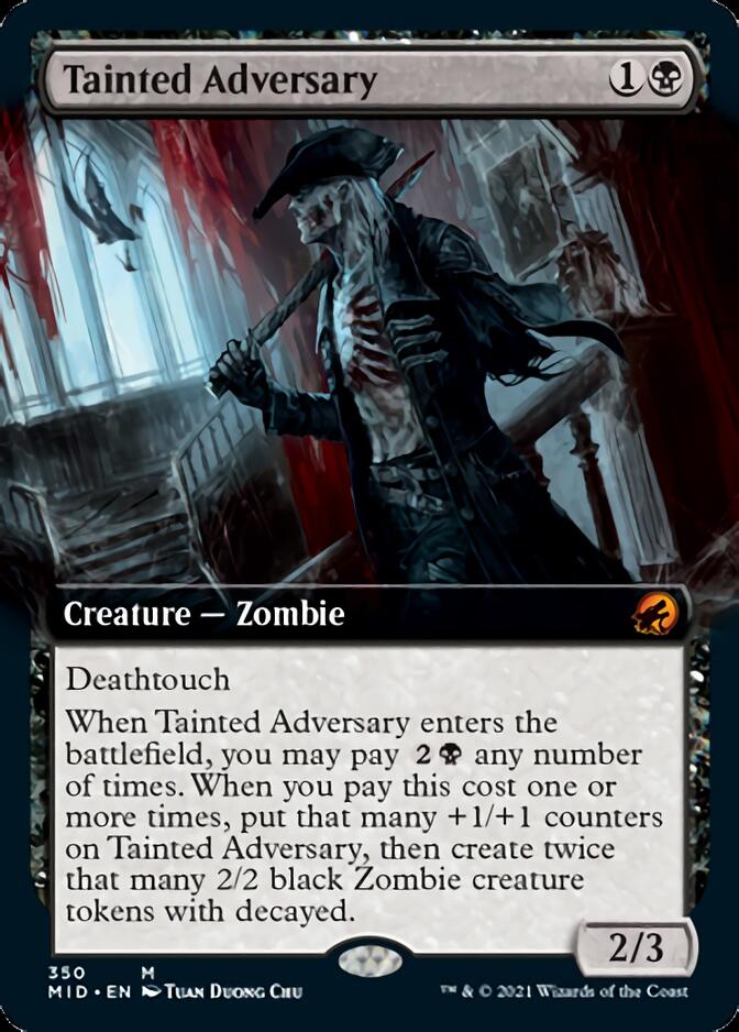 Tainted Adversary (Extended) [Innistrad: Midnight Hunt] | Play N Trade Winnipeg