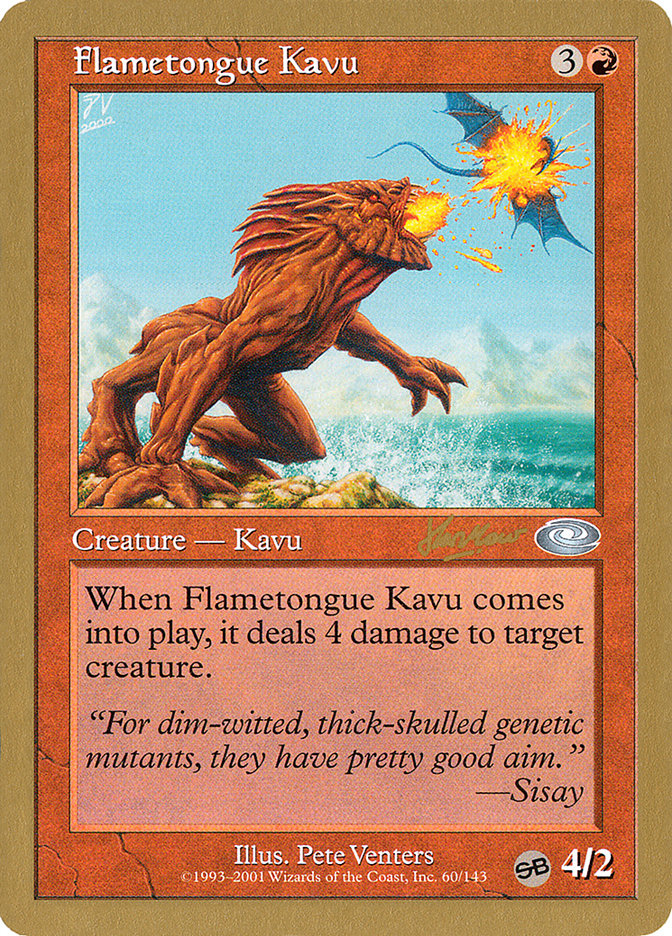 Flametongue Kavu (Sim Han How) (SB) [World Championship Decks 2002] | Play N Trade Winnipeg